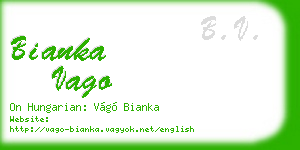 bianka vago business card